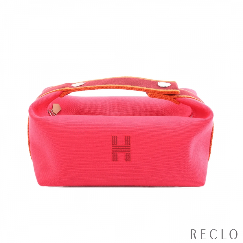 Hermes Black & Pink-Red Multi-Color Handbag - Silver Hardware (Pre-Owned)