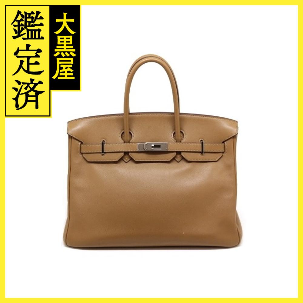 Hermes Birkin 35 Tabac Camel Bag - Silver Hardware - Pre-Owned